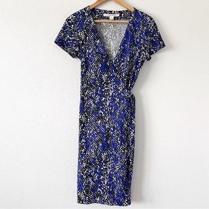 Diane Von Furstenberg Blue and Black Dress